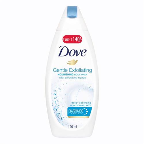 DOVE BODY WASH GENTLE EXFOL.190ml